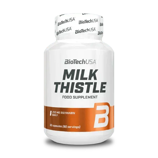 BioTechUSA Milk Thistle Nahrungsergänzung mit 210 mg Silymarin für Sportler