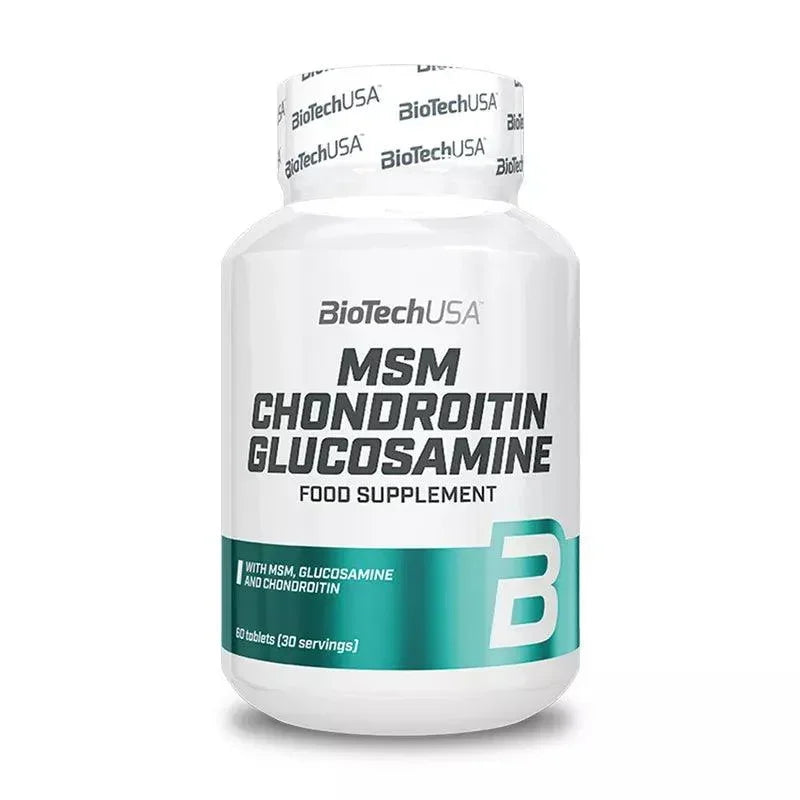 BioTech USA MSM Chondroitin Glucosamine - 60 Tabletten - Supplement-Support.com