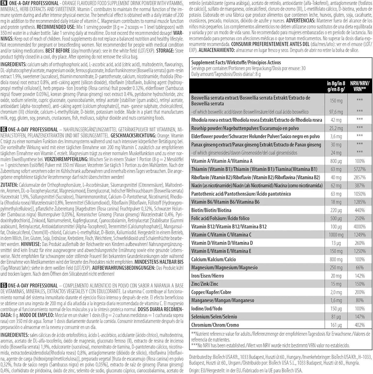 One-A-Day Professional Nahrungsergänzungsmittel mit Vitaminen und Mineralien für Sportler