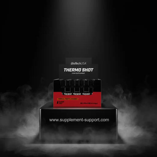 BioTechUSA Thermo Shot, tropisch-fruchtig, zuckerfrei – Nahrungsergänzung für Sportler