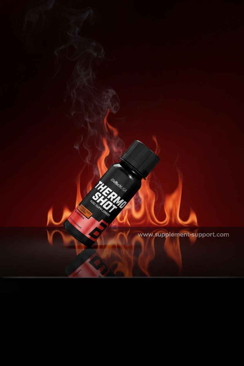 Thermo Shot Fatburner für Sportler mit Feuereffekt und Rauch