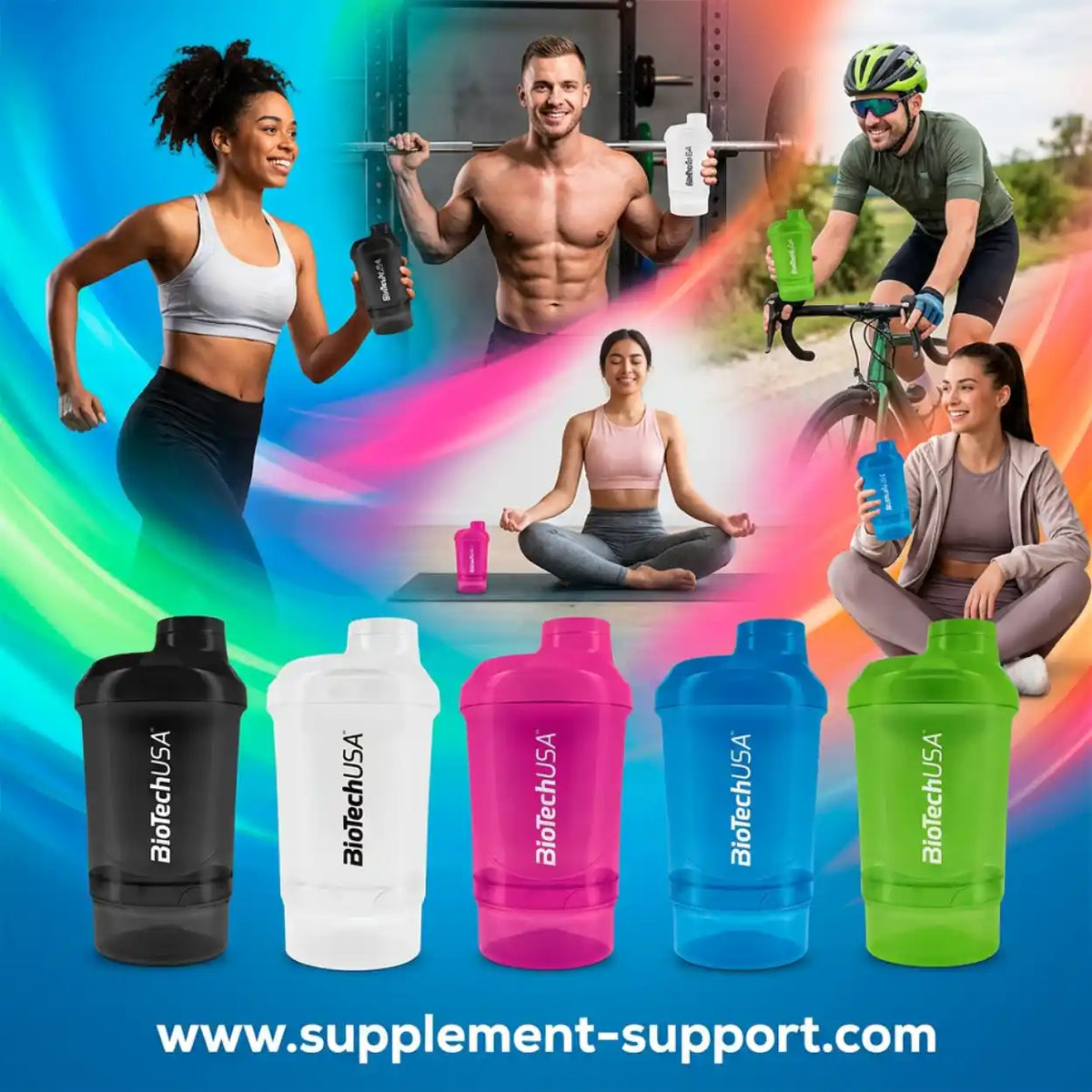 BioTech USA Wave - Nano Shaker / 300 ml + 150 ml