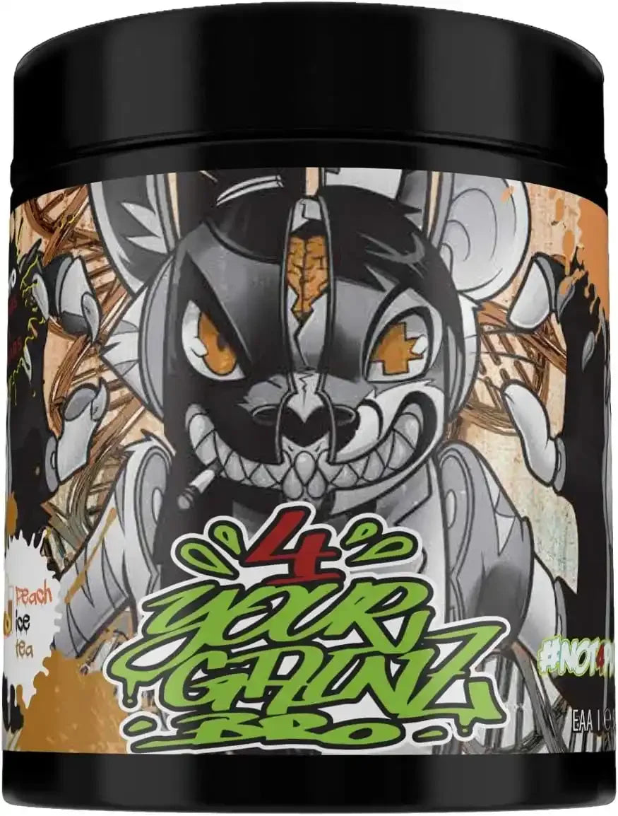 Energiebooster mit Peach Ice Tea Geschmack, Graffiti-Design, für Sportler und Fitness