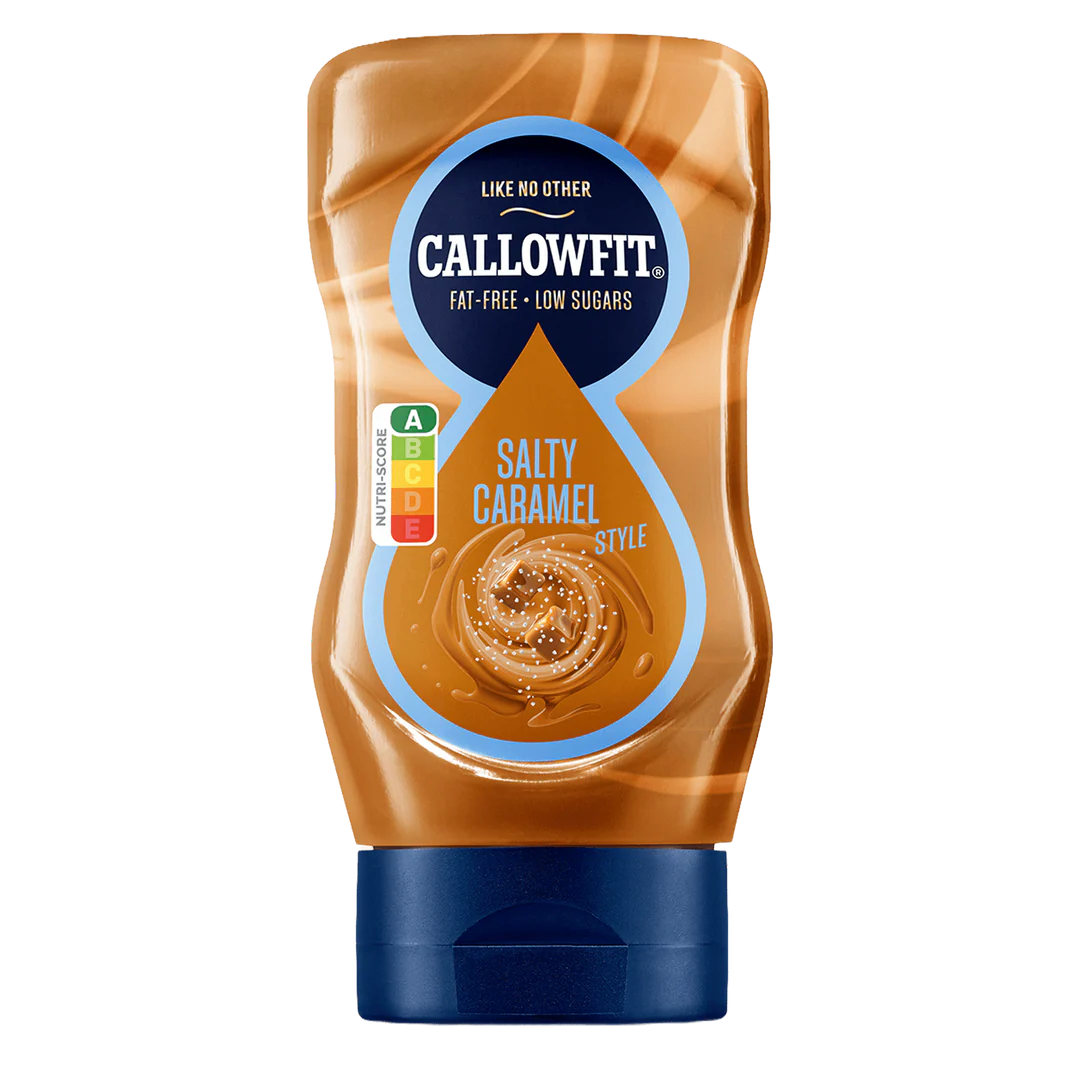 Callowfit Salty Caramel Sauce, fettarm und zuckerarm, ideal für Sportler und Fitnessbegeisterte