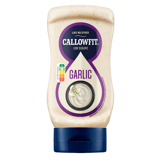 Callowfit Knoblauch-Sauce mit niedrigem Zuckergehalt für Sportler und Fitness-Enthusiasten