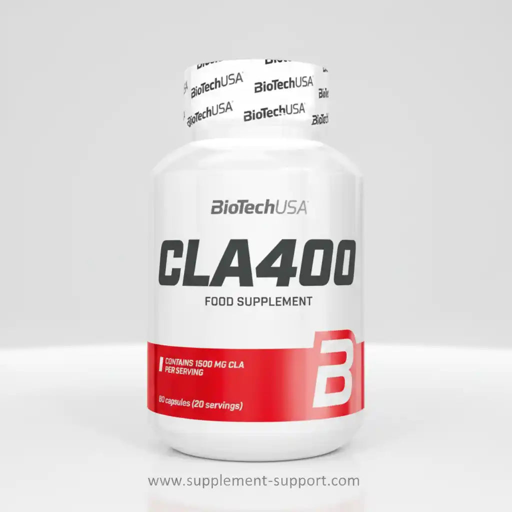 BioTechUSA CLA400 Nahrungsergänzung mit 1500 mg CLA pro Portion, 80 Kapseln für Sportler und Fitness