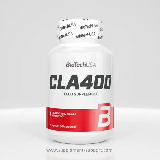 BioTechUSA CLA400 Nahrungsergänzung mit 1500 mg CLA pro Portion, 80 Kapseln für Sportler und Fitness