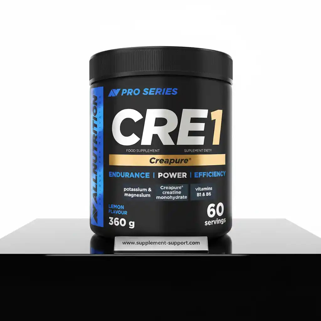CRE1 Kreatin-Monohydrat von AllNutrition, Zitrone, 360g, 60 Portionen für Ausdauer und Kraft