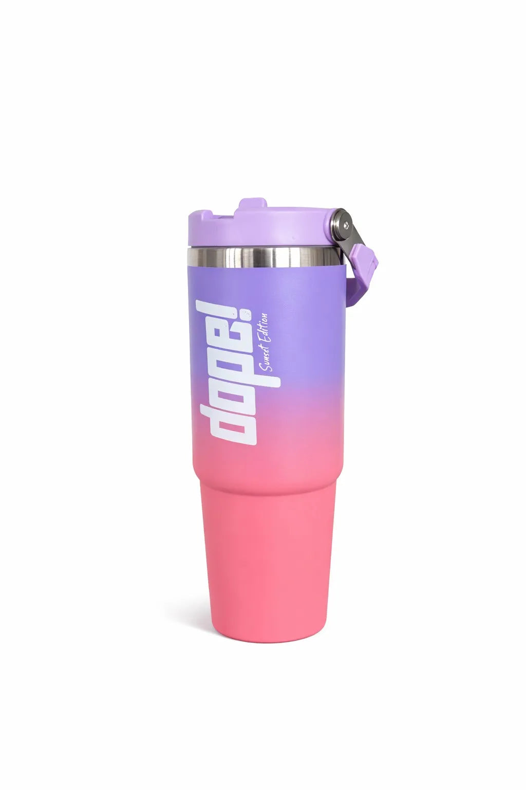 Dope! Sunset Edition Trinkflasche in Lila-Rosa für Sport und Fitness