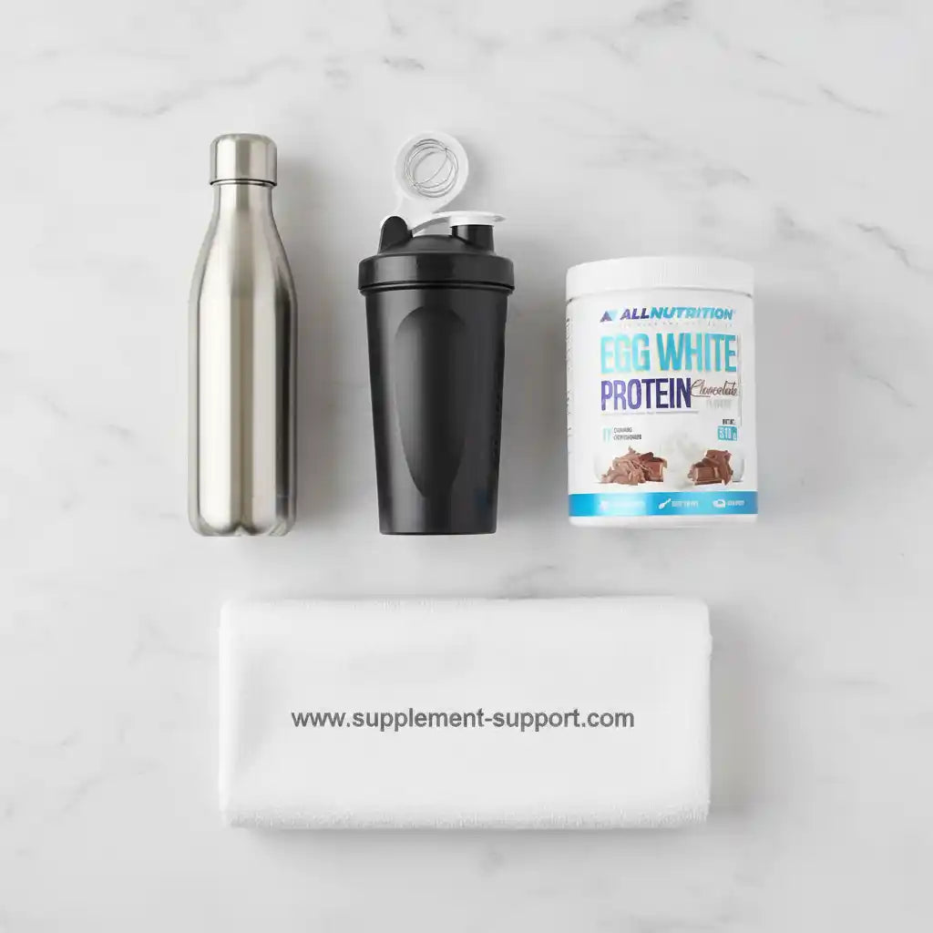 Eiweißpulver, Shaker & Trinkflasche für Sportler – Eiweißprotein, Fitnesszubehör, Nahrungsergänzung