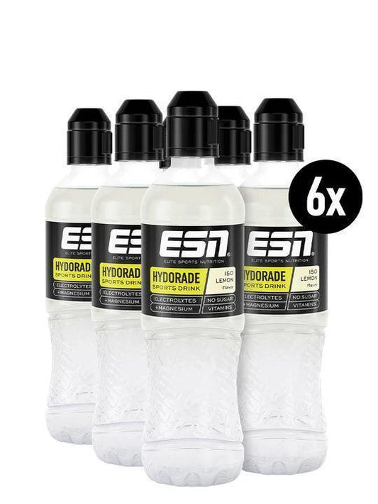 ESN Hydorade Sports Drink 6x Pack mit Elektrolyten, Magnesium und Vitaminen, zuckerfrei, Zitronengeschmack