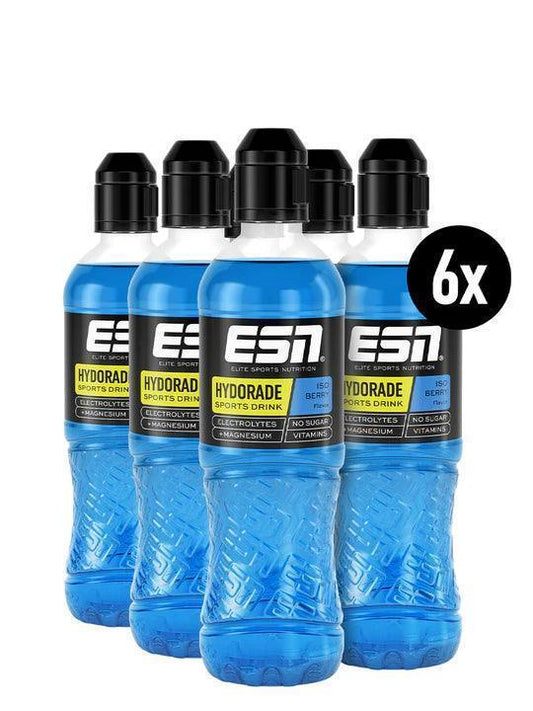 6x ESN Hydorade Iso Berry Sports Drink mit Elektrolyten, Magnesium & Vitaminen – ideal für Fitness und Sport