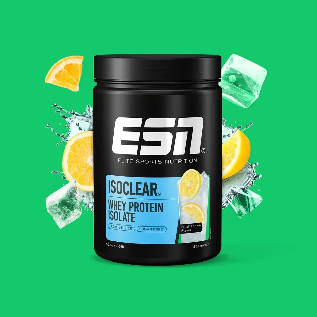 ESN Isoclear Whey Protein Isolate, zuckerfrei, laktosefrei, Zitronengeschmack, Sportnahrung