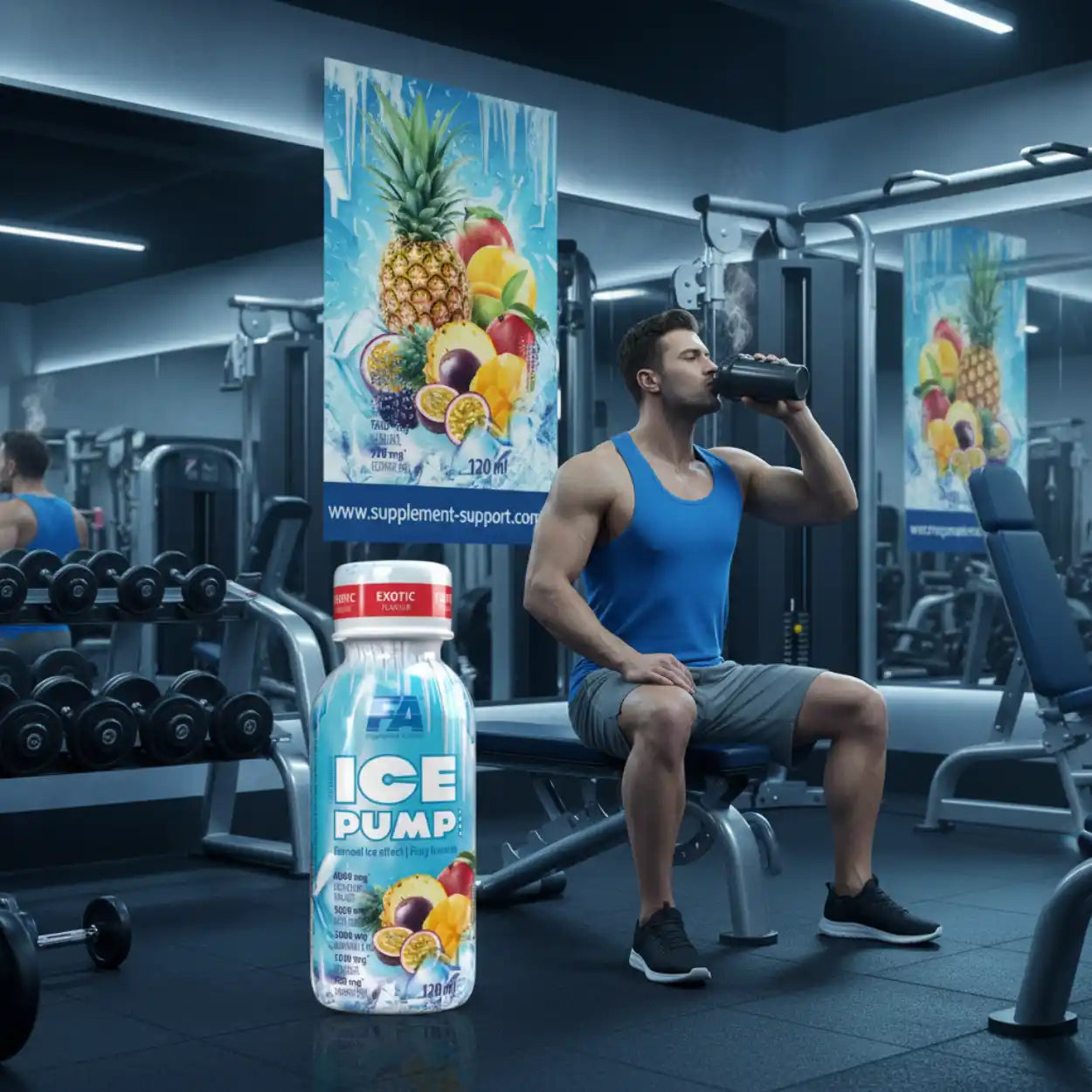 ICE PUMP Shot Pre Workout Booster 120ml - Supplement-Support.com
