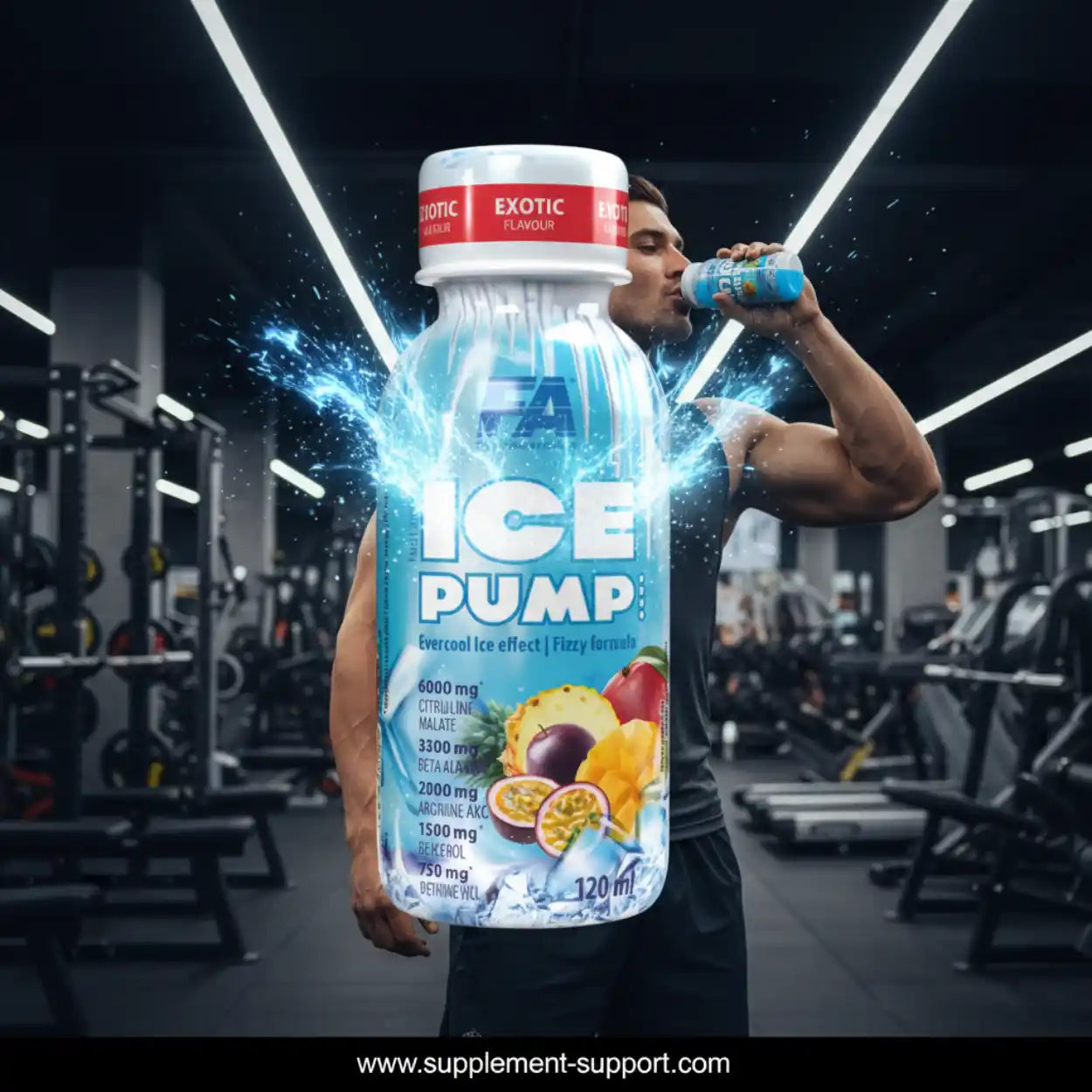 ICE PUMP Shot Pre Workout Booster 12x120ml - Supplement-Support.com