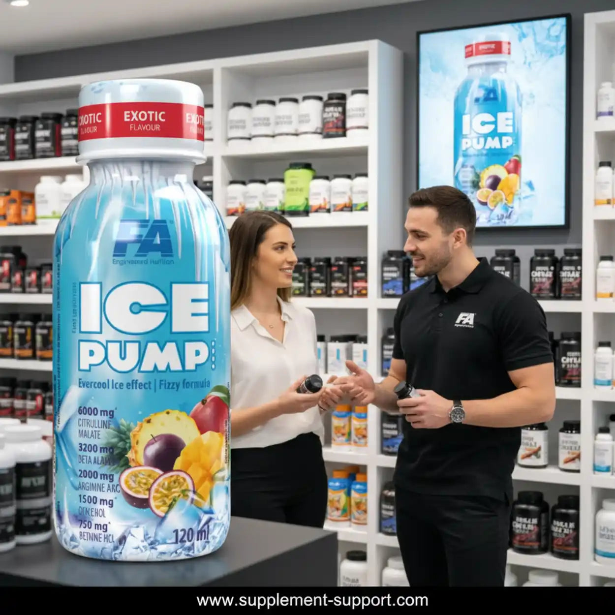 ICE PUMP Shot Pre Workout Booster 12x120ml - Supplement-Support.com