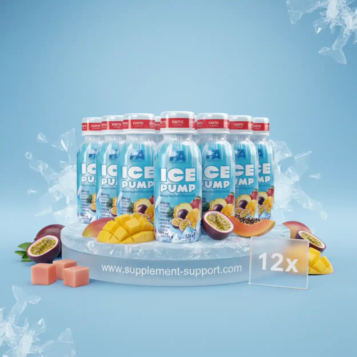 ICE PUMP Shot Pre Workout Booster 12x120ml - Supplement-Support.com
