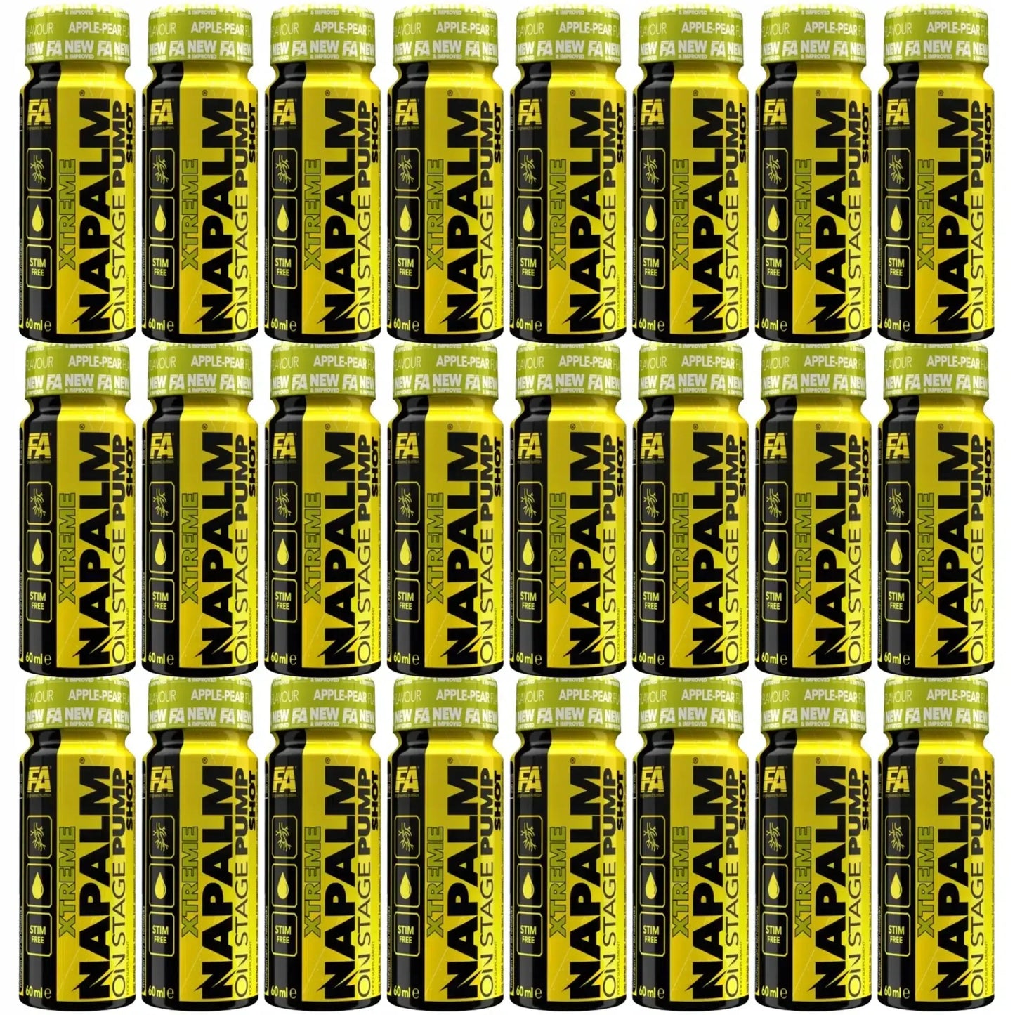 FA® NAPALM ON STAGE PUMP SHOTS 24x60ml - Supplement-Support.com