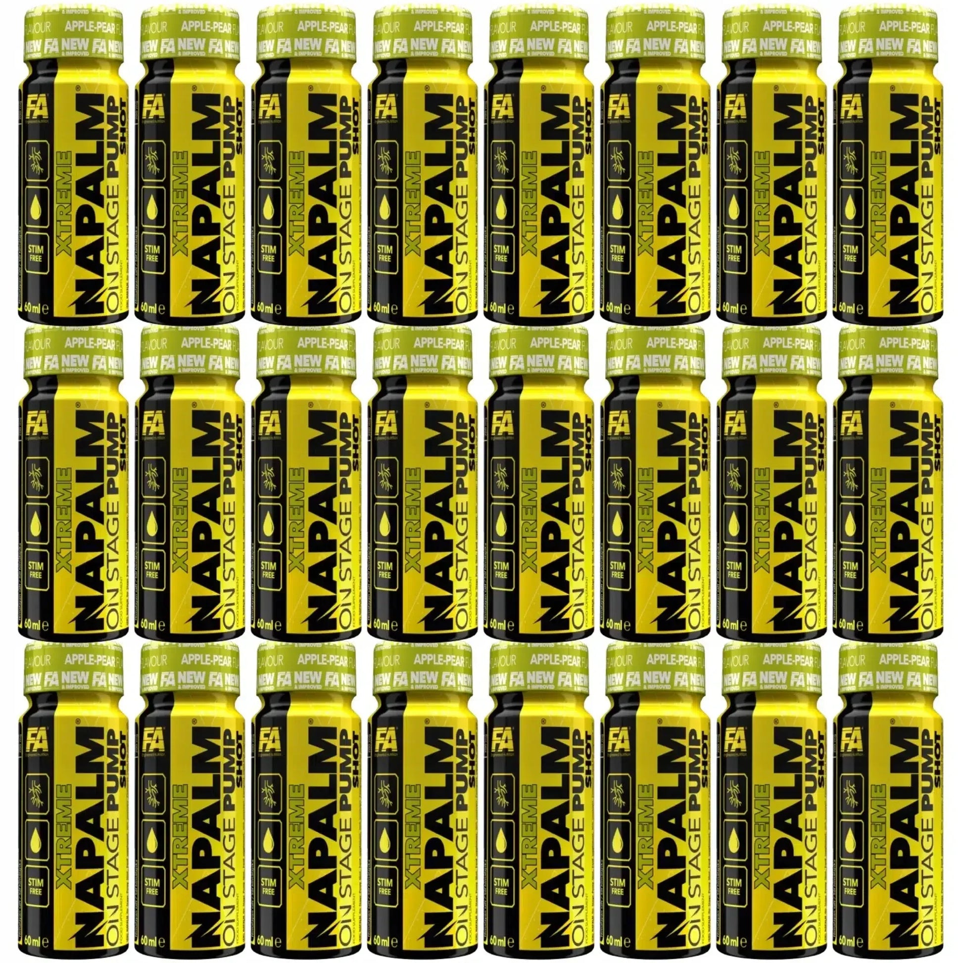FA® NAPALM ON STAGE PUMP SHOTS 24x60ml - Supplement-Support.com