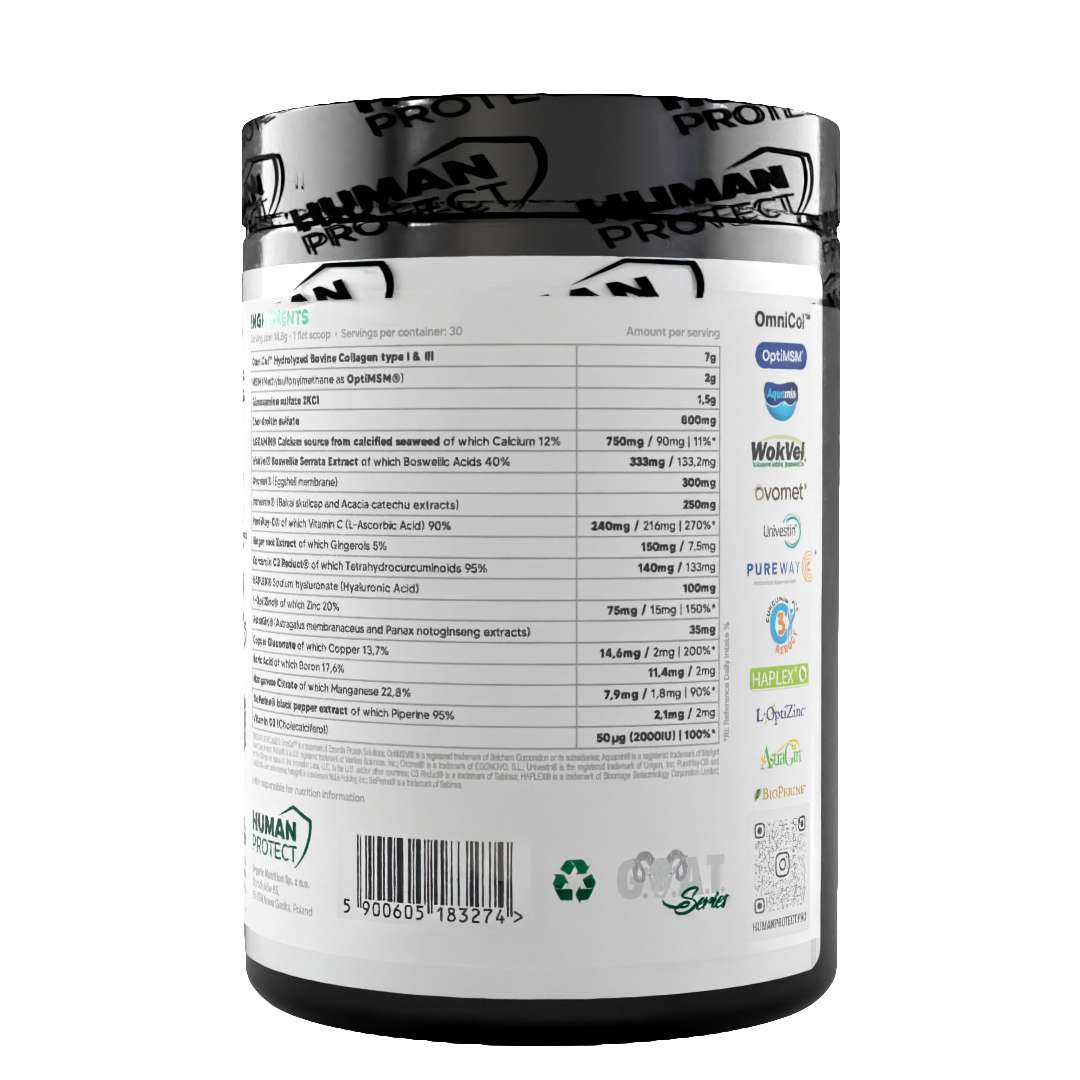 Human Protect Nahrungsergänzung mit Kollagen, Vitaminen & Mineralien für Sportler – Inhaltsstoffe & Dosierung