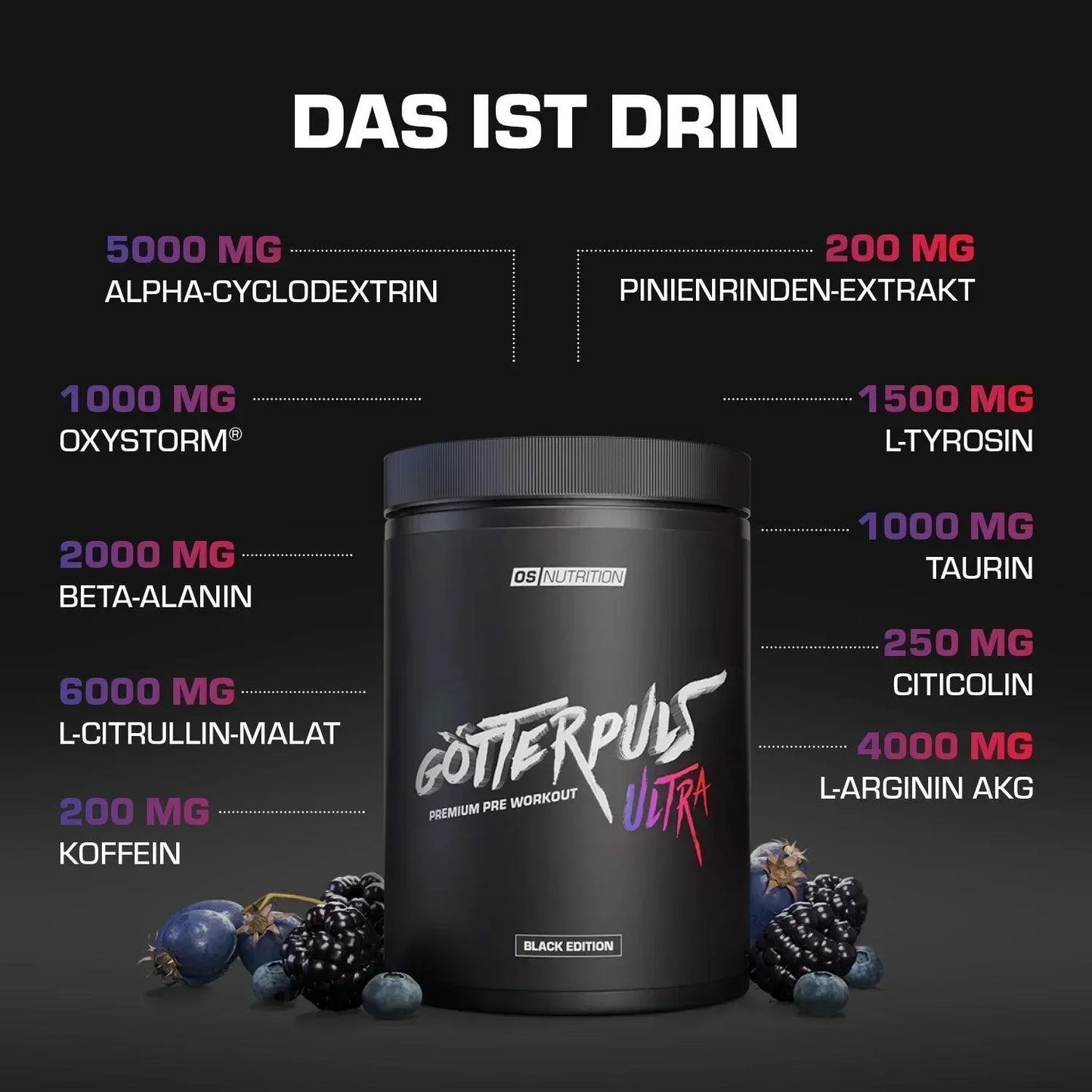 Götterpuls ULTRA - Premium Pre Workout 480g - Supplement-Support.com