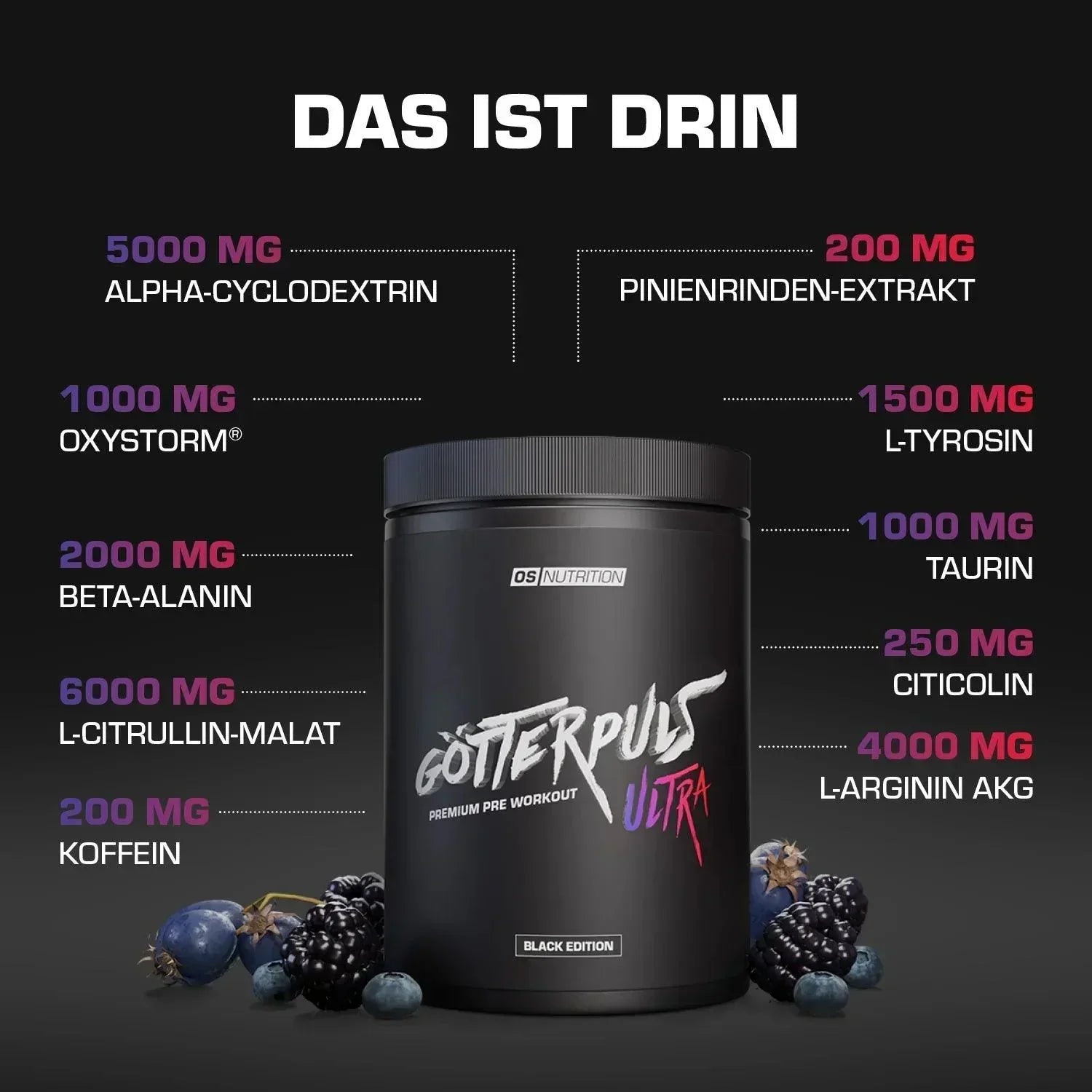 Götterpuls ULTRA - Premium Pre Workout 480g - Supplement-Support.com