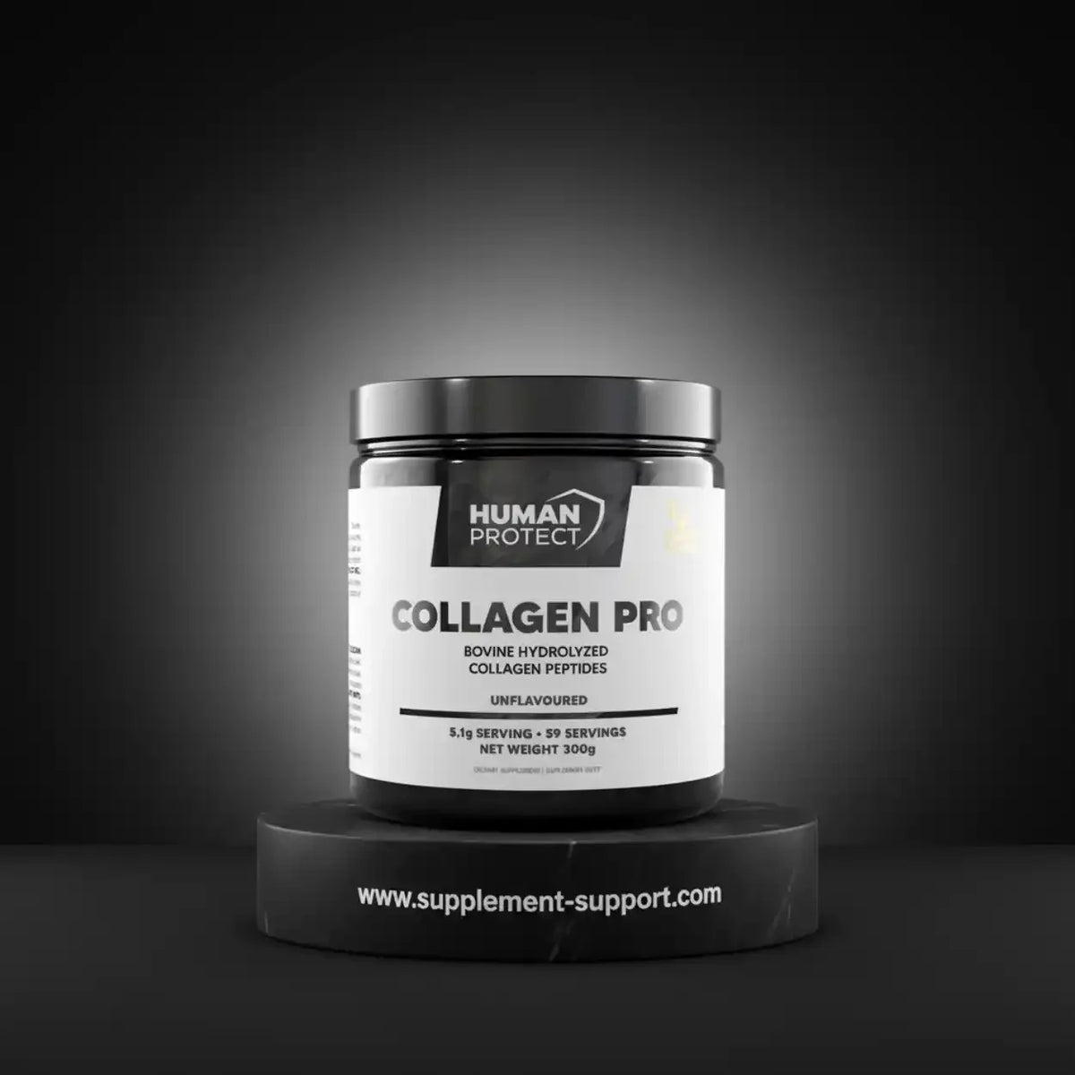 Human Protect Collagen Pro - Bovine hydrolysiertes Kollagen-Peptid Pulver, unflavored.