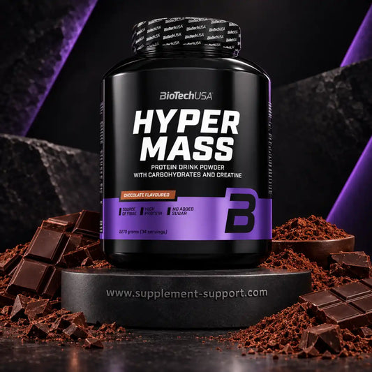 BioTech USA Hyper Mass Protein Drink Powder Schokolade mit Schokoladenstücken