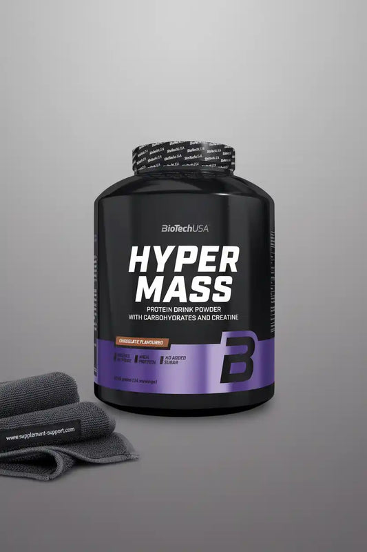 BioTechUSA Hyper Mass Protein Powder mit Kohlenhydraten & Kreatin, Schokoladen-Geschmack, ideal für Muskelaufbau