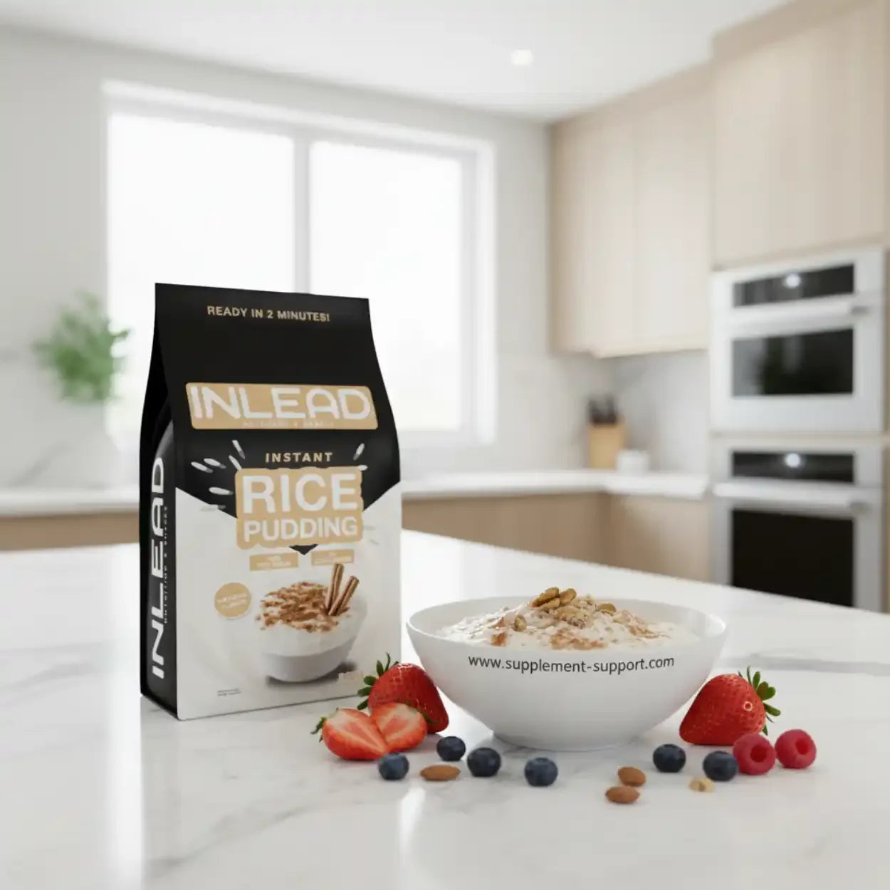 Inlead Instant Rice Pudding 3000g Natural - Supplement-Support.com