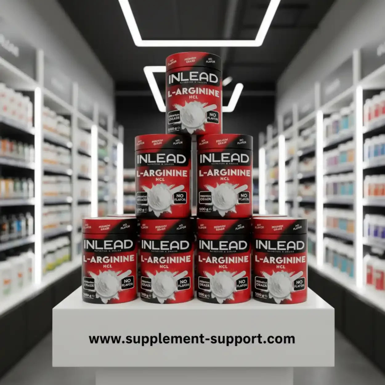 INLEAD L-Arginin HCL 500g Dose im Supplement-Shop Berlin, Nahrungsergänzung Sportnahrung