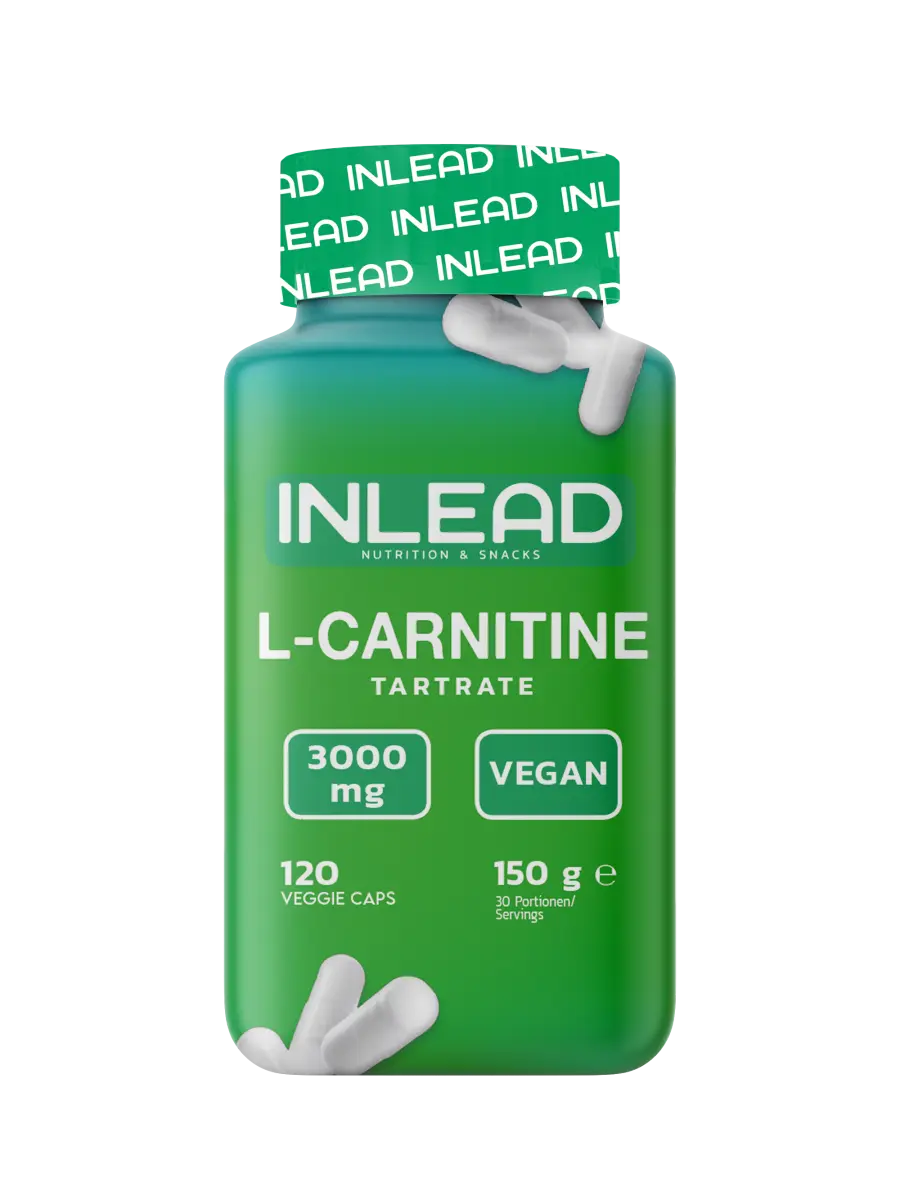 Grüne Dose mit L-Carnitin Kapseln, vegan, 3000mg, 120 Stück, Sportnahrung