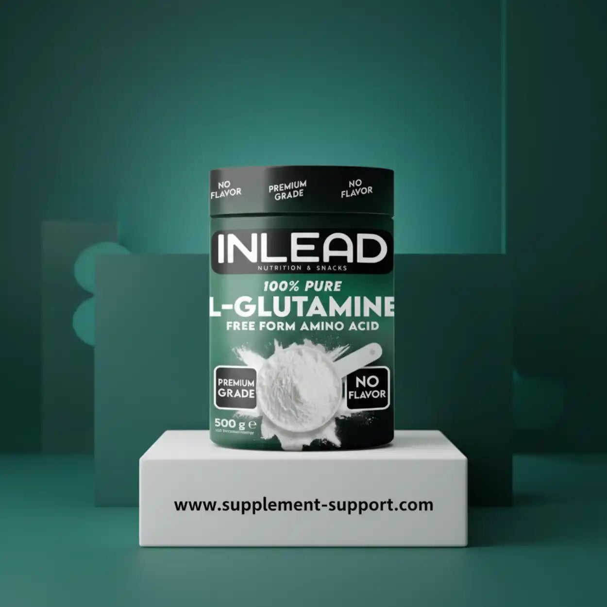 Inlead L-Glutamine 500g - Supplement-Support.com