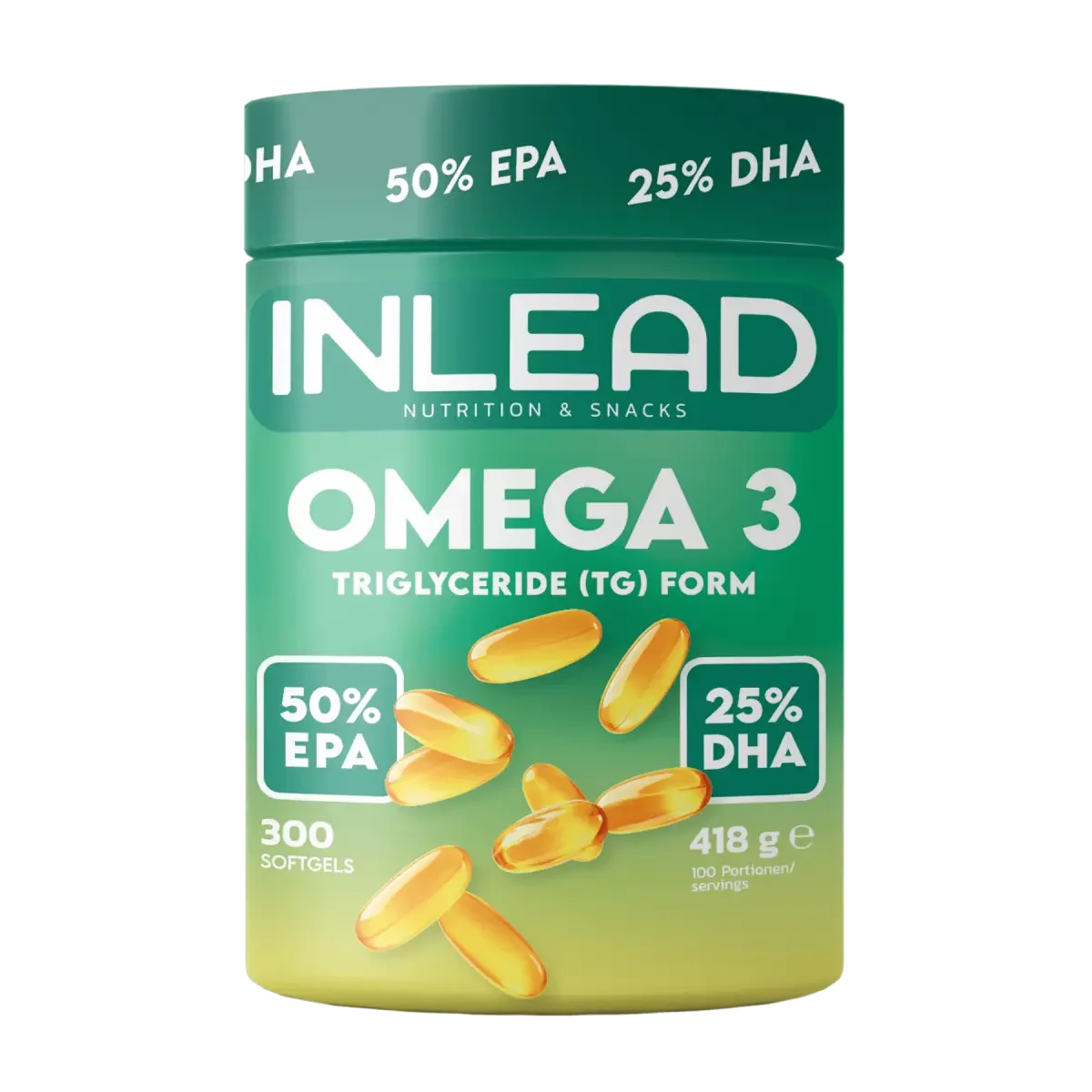 Inlead Omega-3 300 Kapseln - Supplement-Support.com