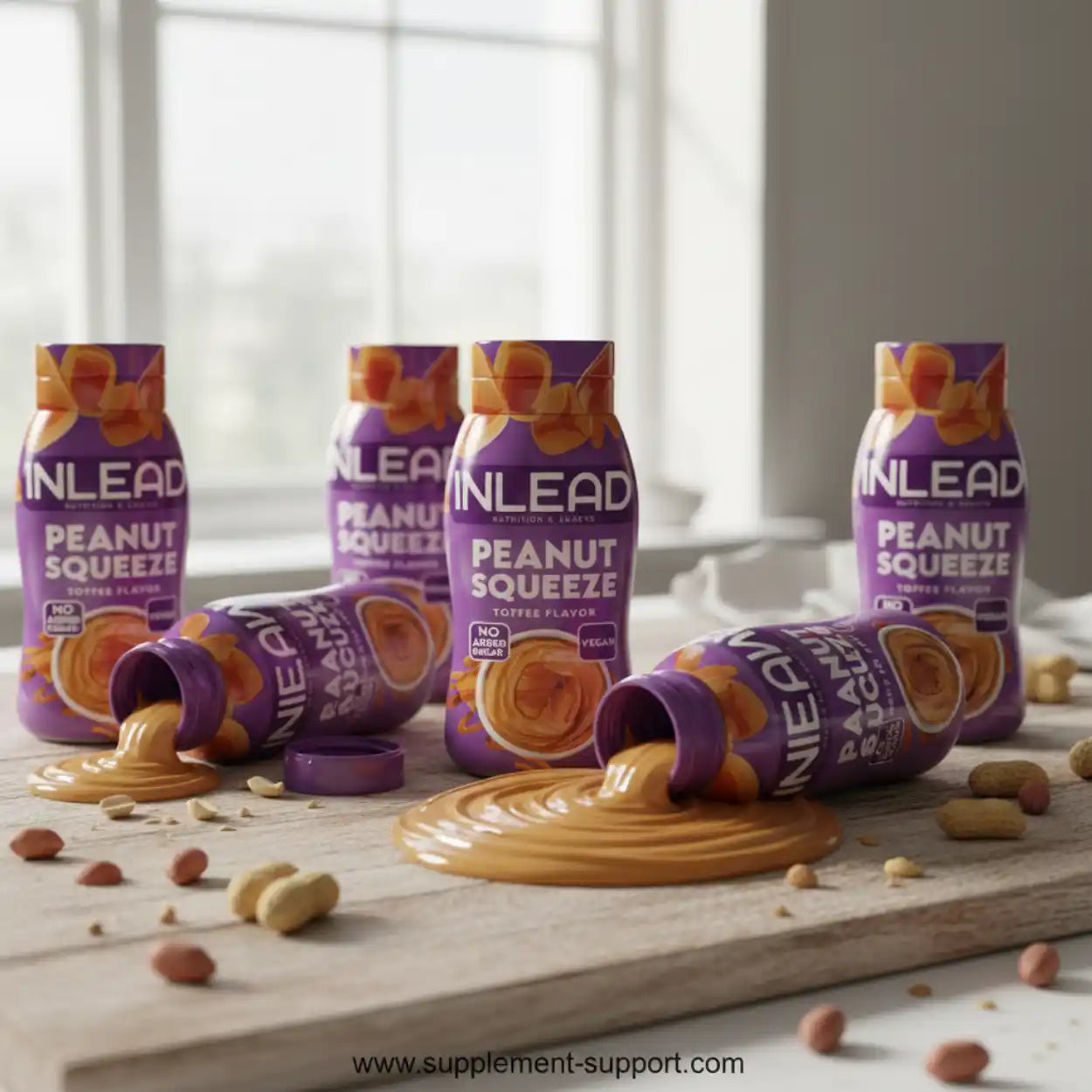 Inlead Peanut Squeeze 520g - Supplement-Support.com