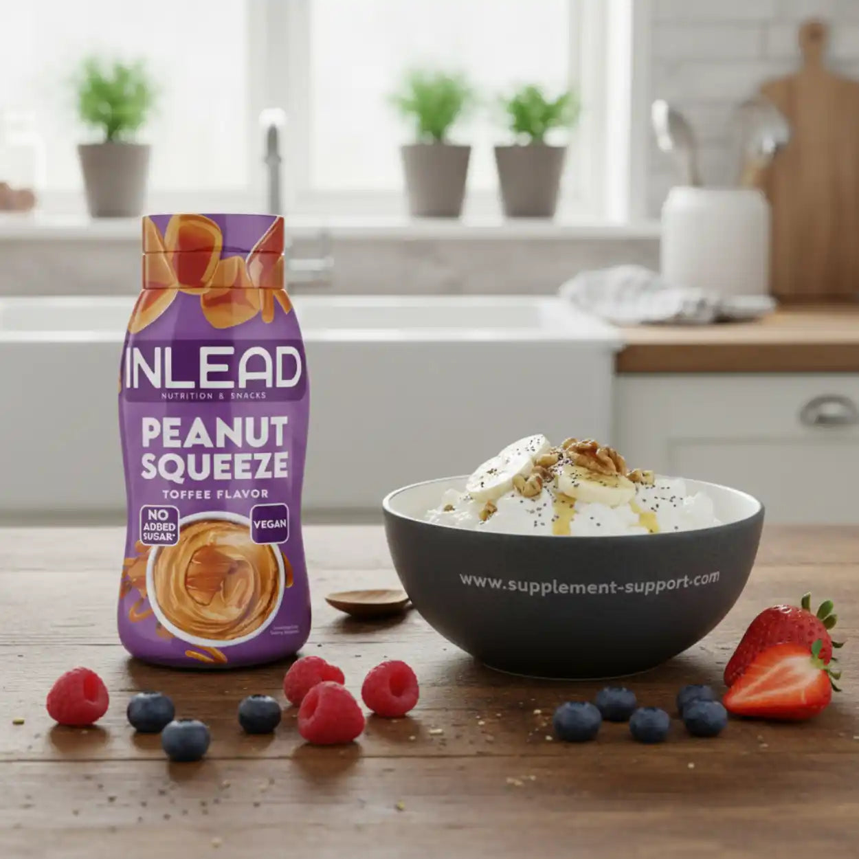 Inlead Peanut Squeeze 520g - Supplement-Support.com