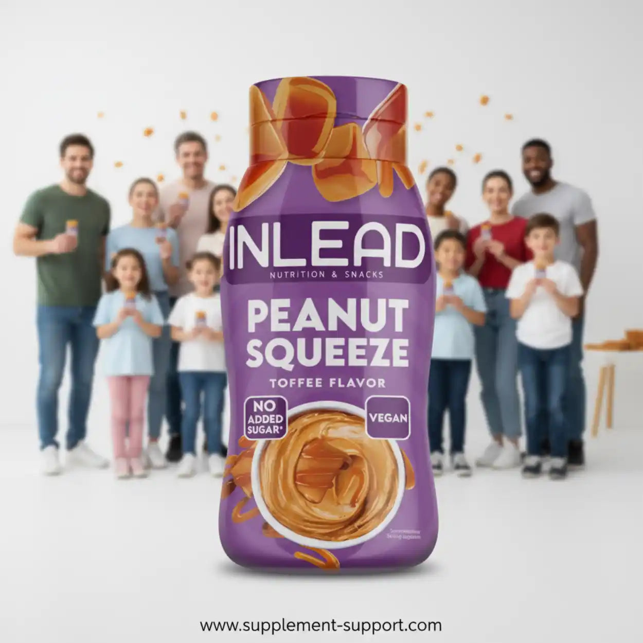 Inlead Peanut Squeeze 520g - Supplement-Support.com