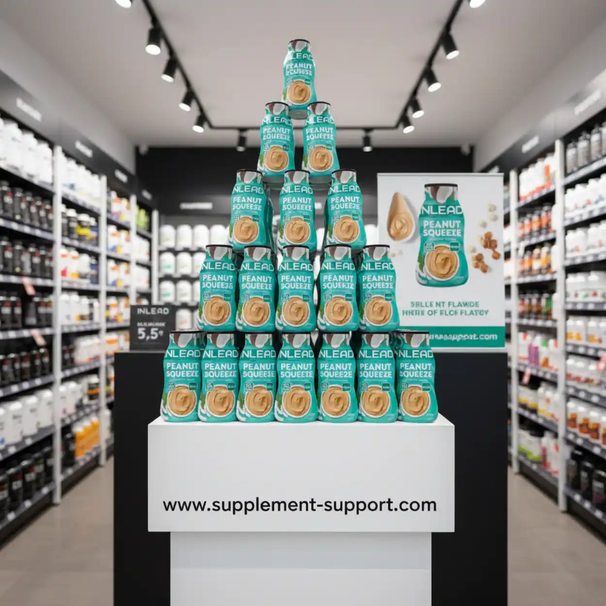 Inlead Peanut Squeeze 520g - Supplement-Support.com