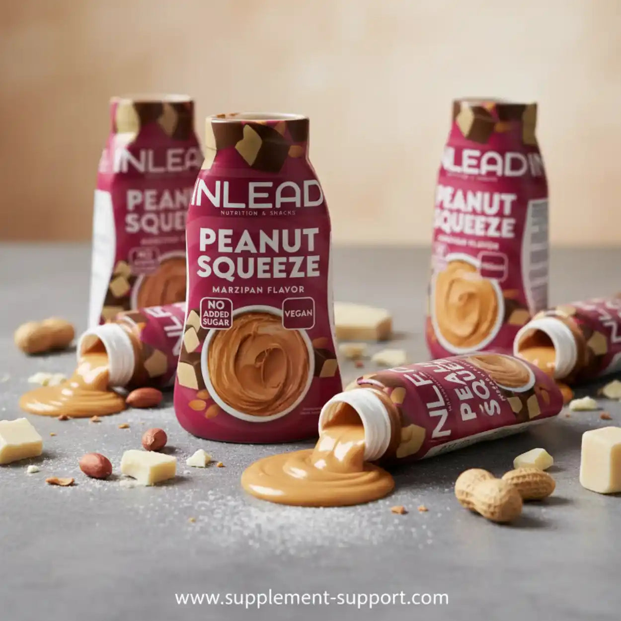 Inlead Peanut Squeeze 520g - Supplement-Support.com