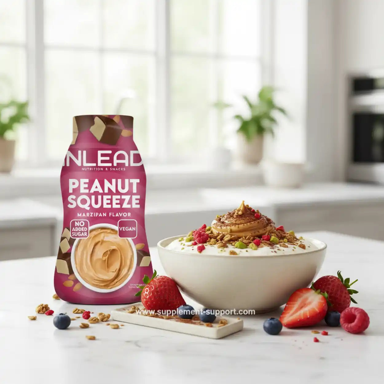 Inlead Peanut Squeeze 520g - Supplement-Support.com