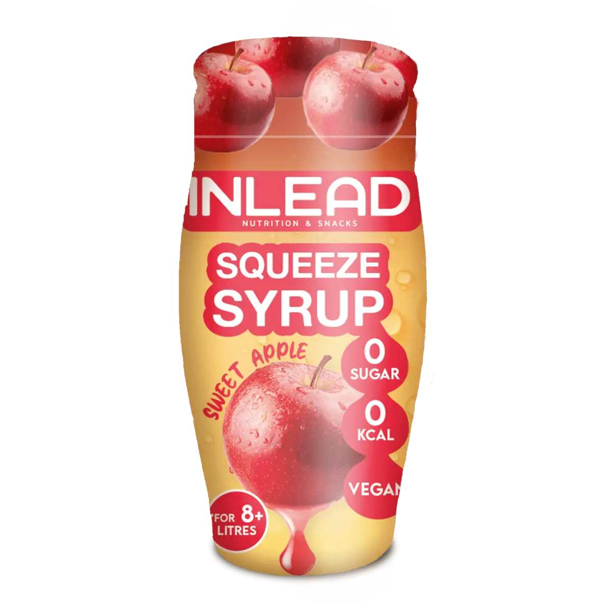 Inlead Squeeze Syrup Sweet Apple, zuckerfrei, 0 kcal, vegan – ideal für Sportler und Fitness