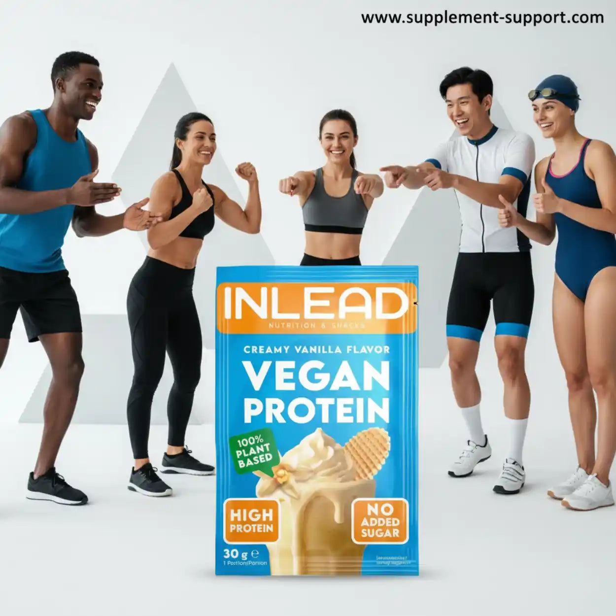 Inlead Vegan Protein 30g Probe - Supplement-Support.com
