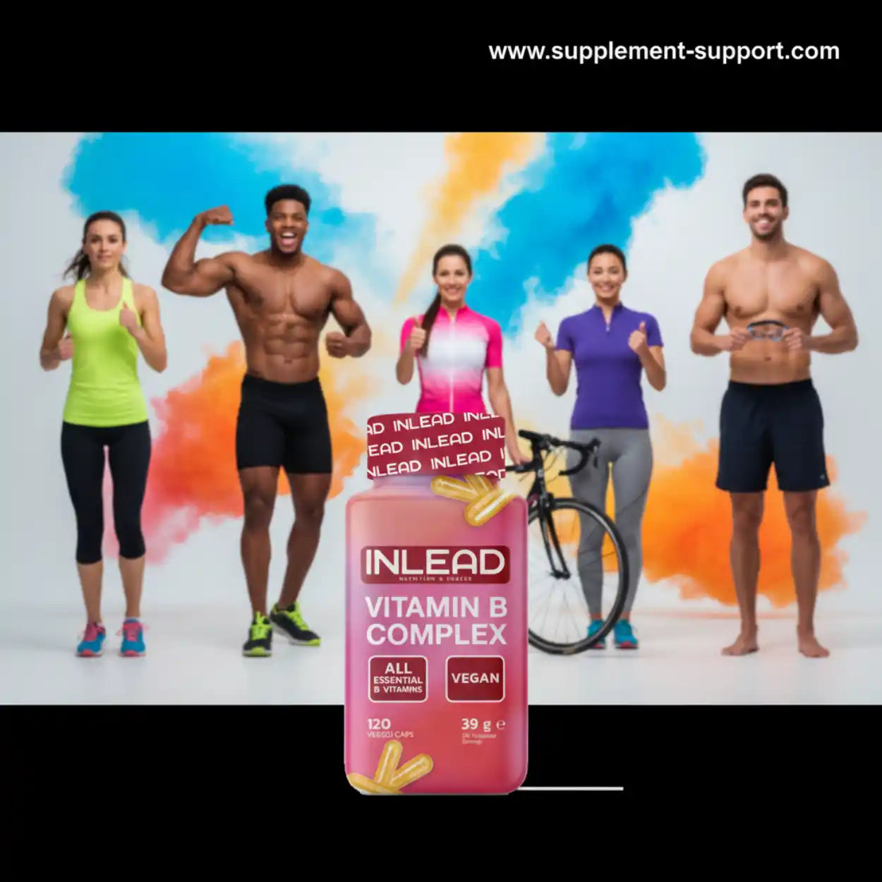 Inlead Vitamin B Complex 120 Caps - Supplement-Support.com