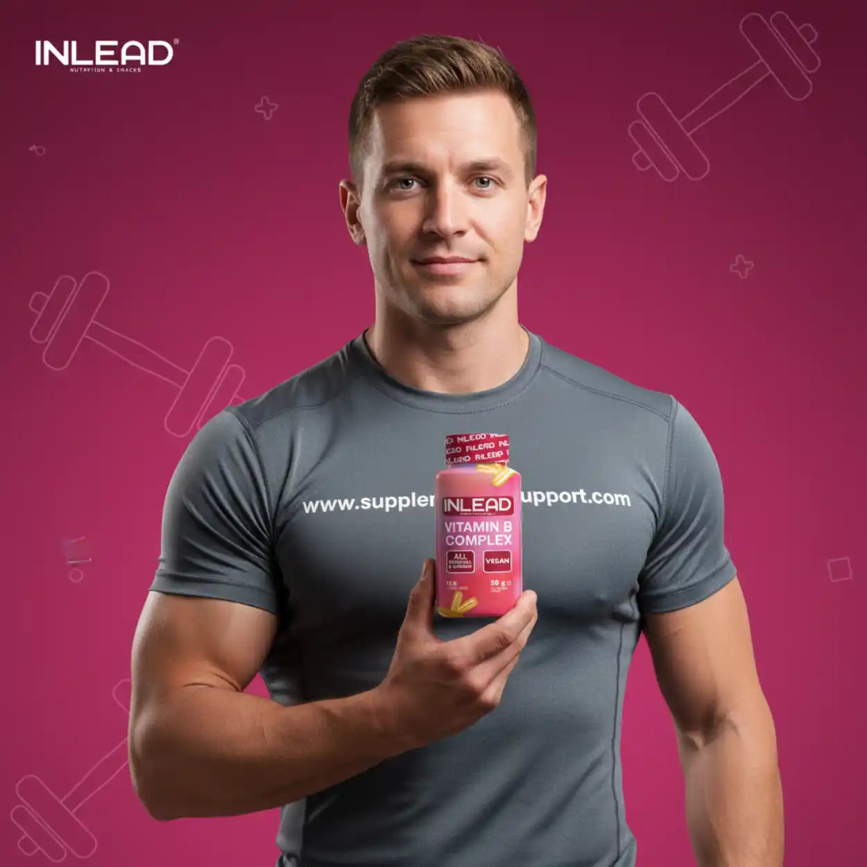 Inlead Vitamin B Complex 120 Caps - Supplement-Support.com