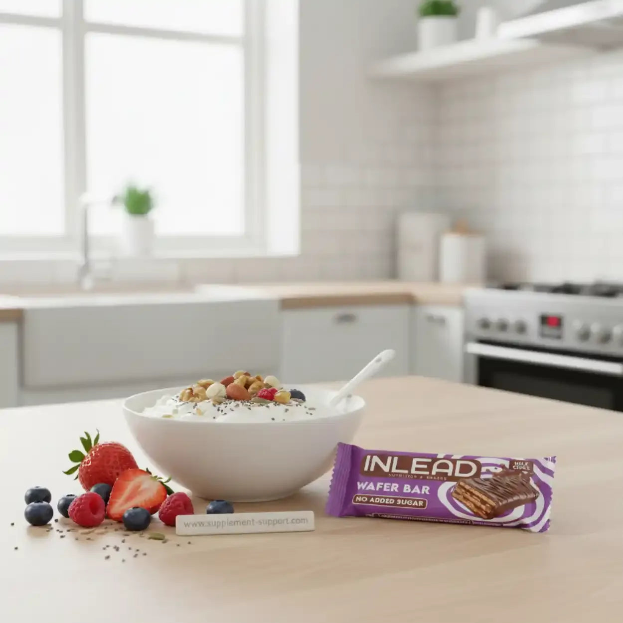 Inlead Wafer Bar 15x45g - Milk Choc - Supplement-Support.com