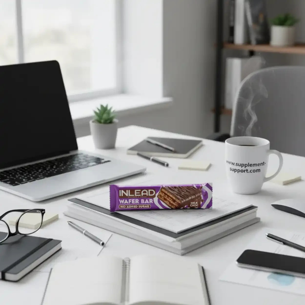 Inlead Wafer Bar 45g - Milk Choc - Supplement-Support.com