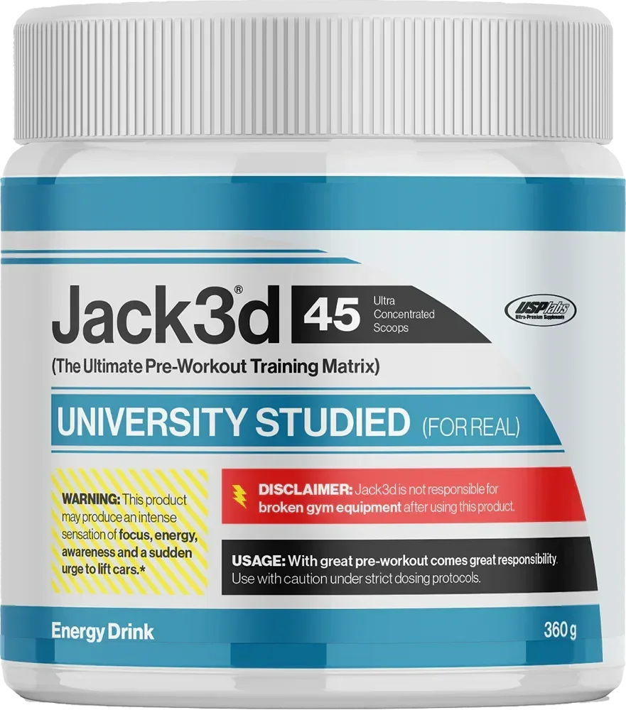Jack3d 45 Pre-Workout Energy Drink für Fitness und Training, 360g Dose
