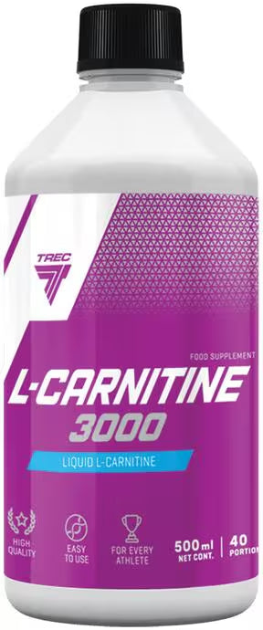 Trec Nutrition L-Carnitine 3000 Liquid Nahrungsergänzungsmittel, 500 ml Flasche