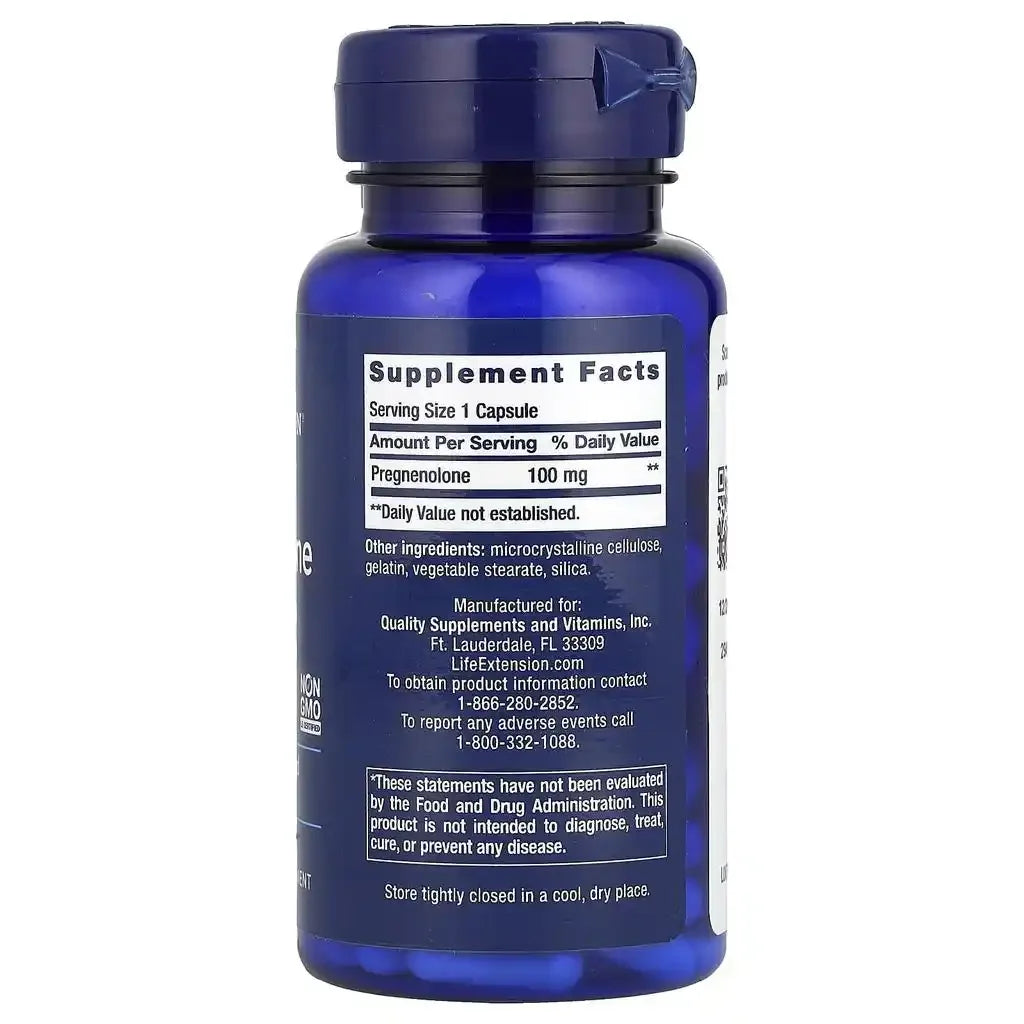 Life Extension - Pregnenolone 100 Kapseln 100mg - Supplement-Support.com