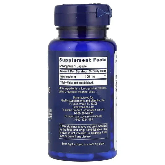 Life Extension - Pregnenolone 100 Kapseln 100mg - Supplement-Support.com